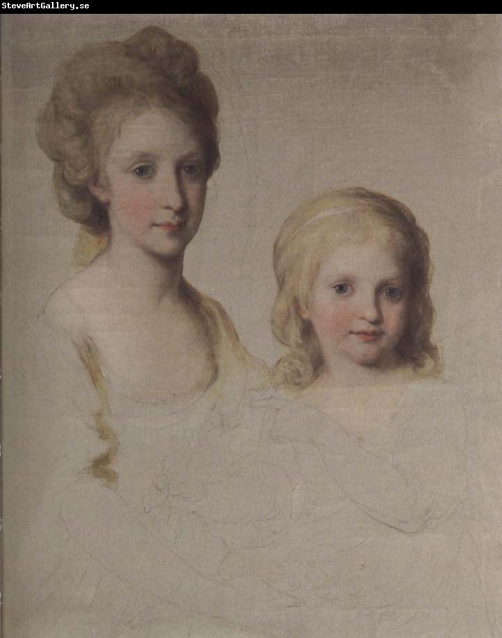 Angelica Kauffmann Bozzetto zum Bildnis Maria Theresa und Maria Chrstian